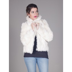 Chaqueta de calgan blanca