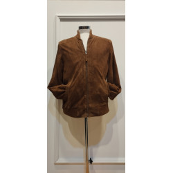 Cazadora de ante con cuello...